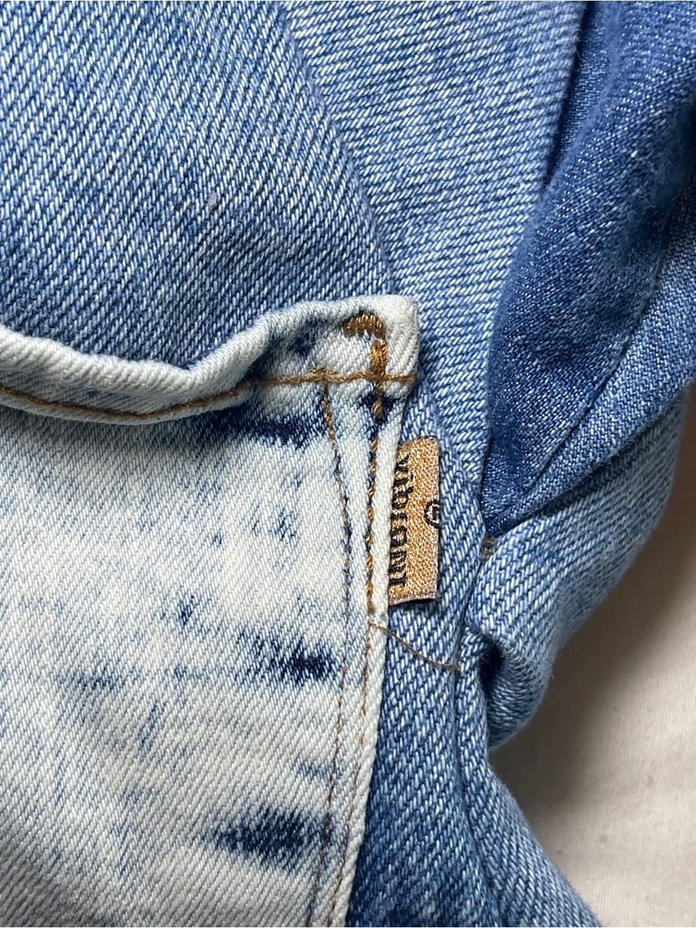 Rare Handmade Vintage Denim Jacket Women's
Small | One-of-a-Kind | 100% Cotton - Picture 4 of 9